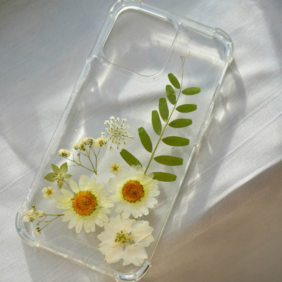 Real Pressed Flower Resin Phone Case