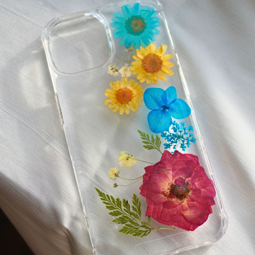 Real Pressed Flower Resin Phone Case