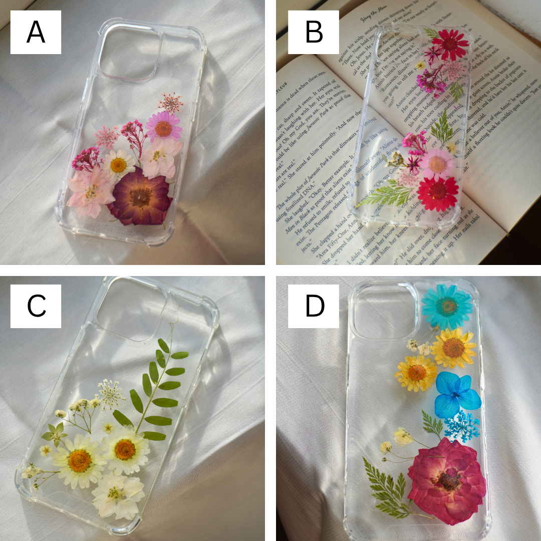 Real Pressed Flower Resin Phone Case
