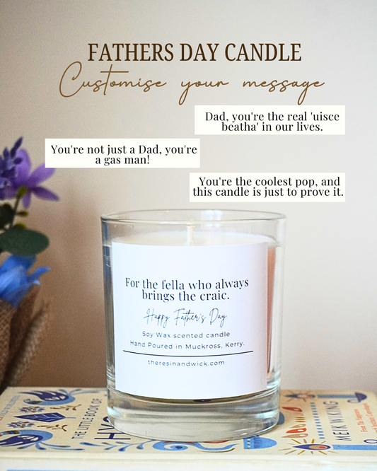 Personalized Father's Day Candle